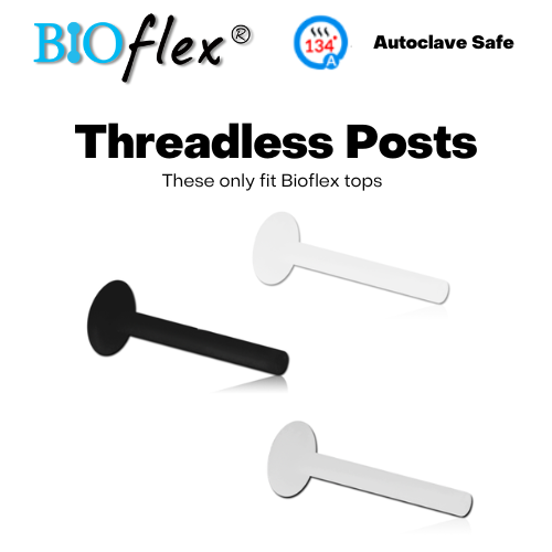 Bioflex Threadless Labret Posts - Post Only