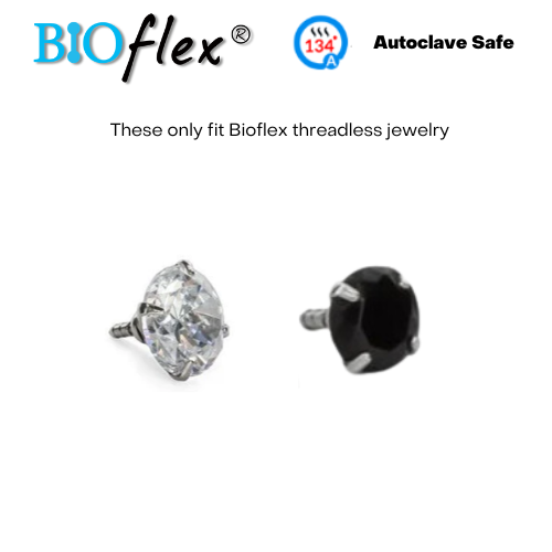 Bioflex 3mm Prong Gem Top