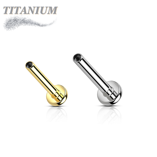 Titanium Internal Thread Labret Post Only 3mm Base